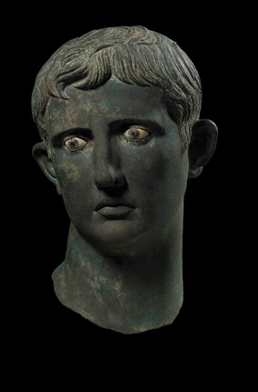 Augustus, ca. 25 BCE, British Museum, London, The Meroë Head, 1911.0901.1